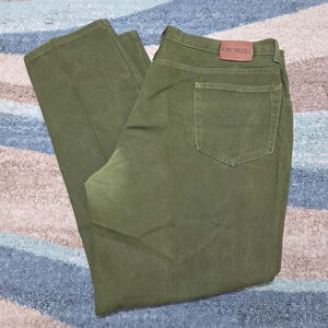 Vintage Y2K 1990's Boss Jeans Wide Leg Jeans Streetwear Green Men’s Size 42M